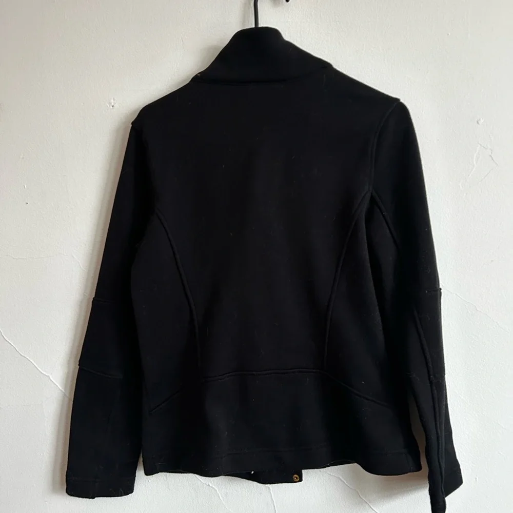 *Super Soft* Asymmetrical Black Active Jacket - Picture 2 of 5